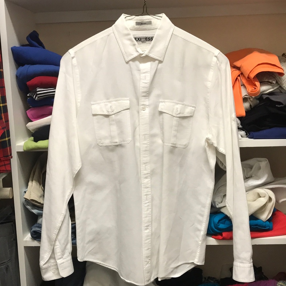 Men’s White button down shirt